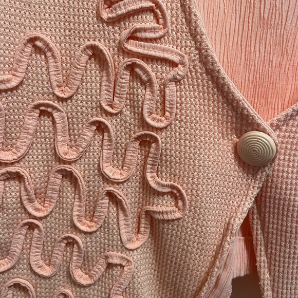 VINTAGE Country Wear Peach Vest - Picture 2 of 4
